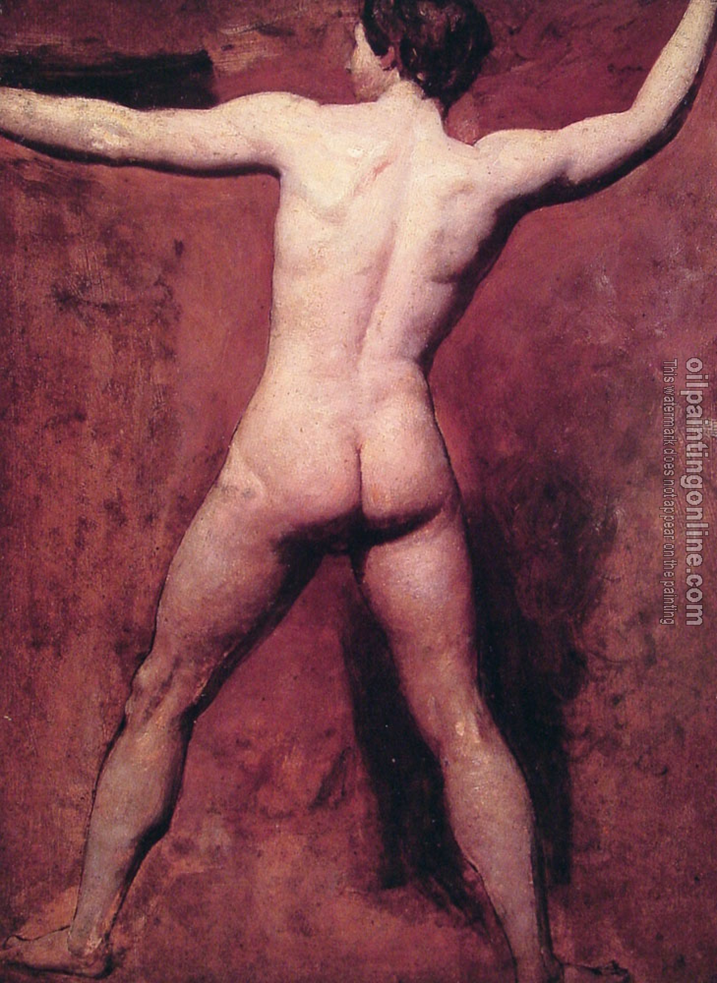 William Etty - Academic male nude